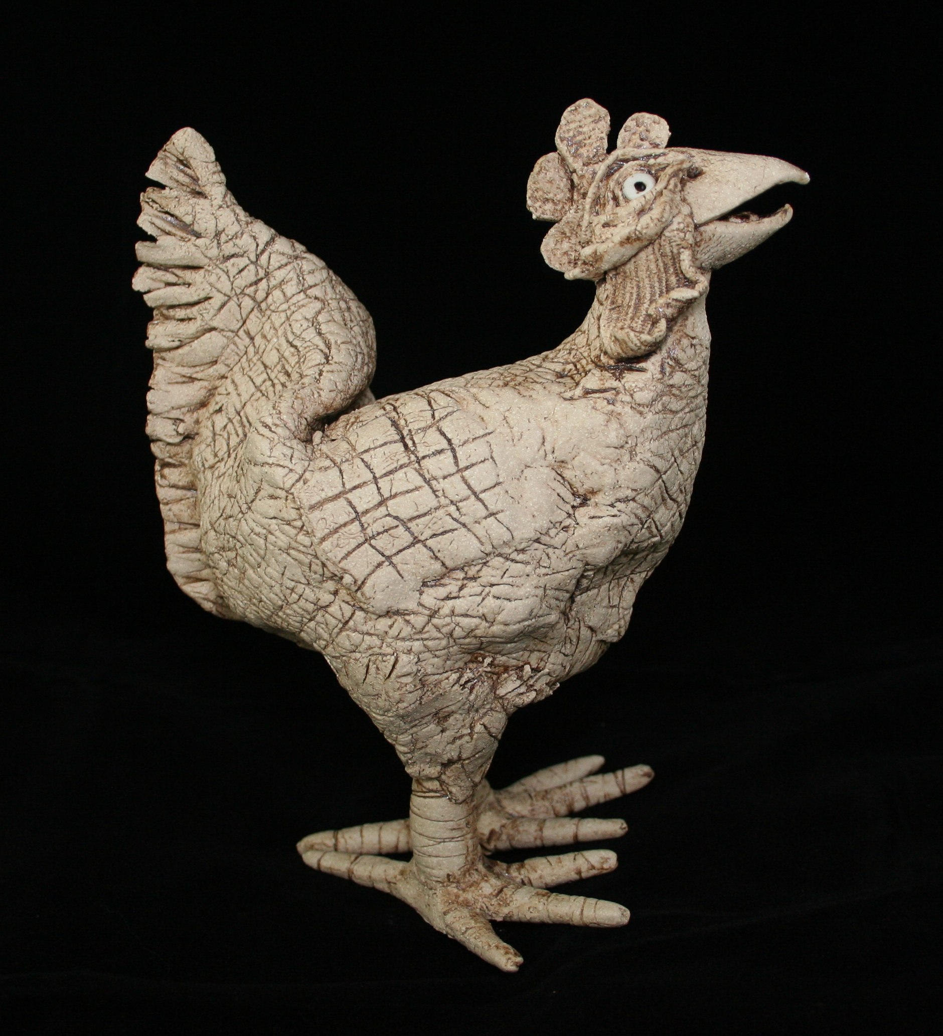 Stoneware chicken h: 160mm