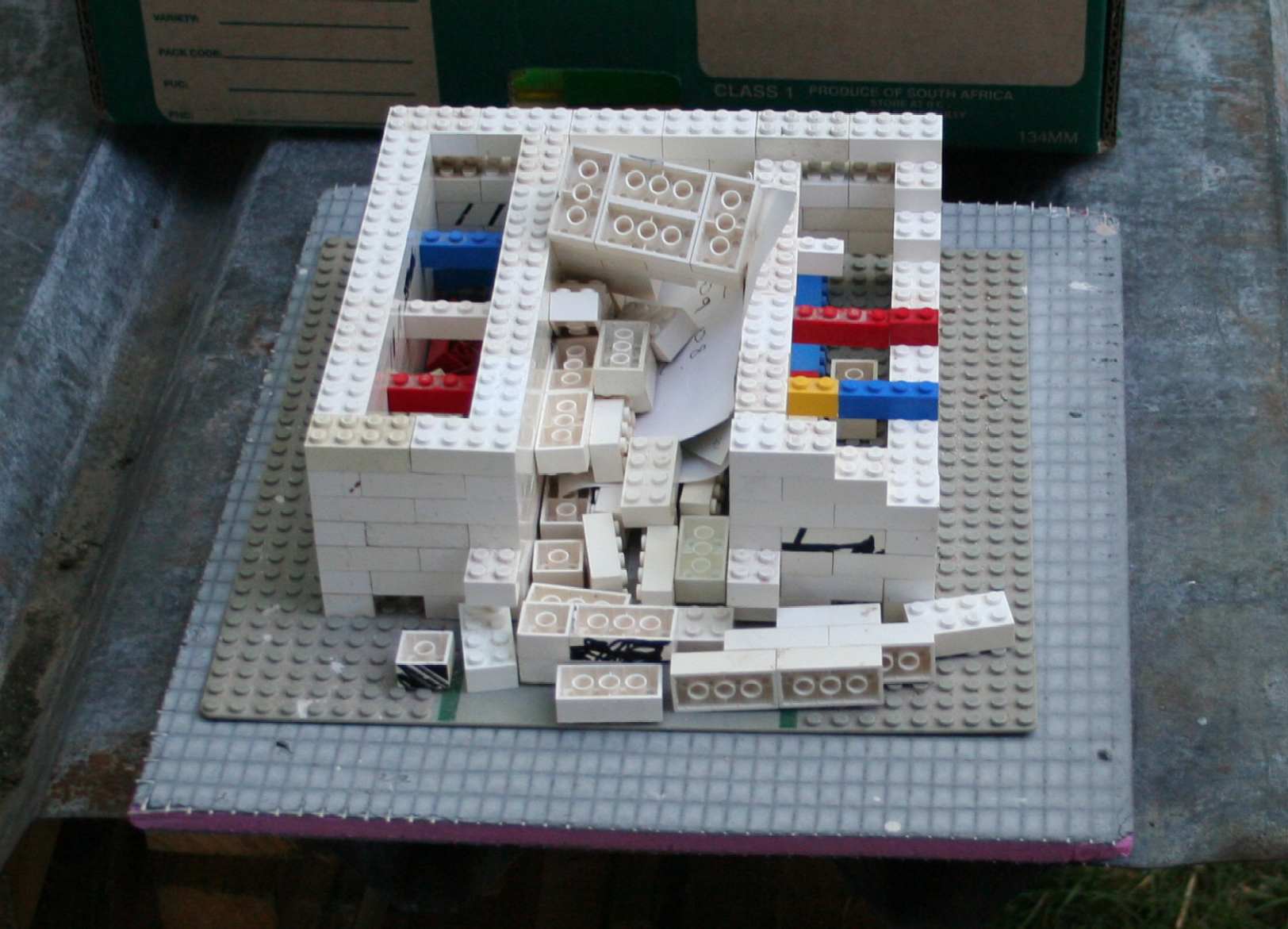 lego model of the kiln base